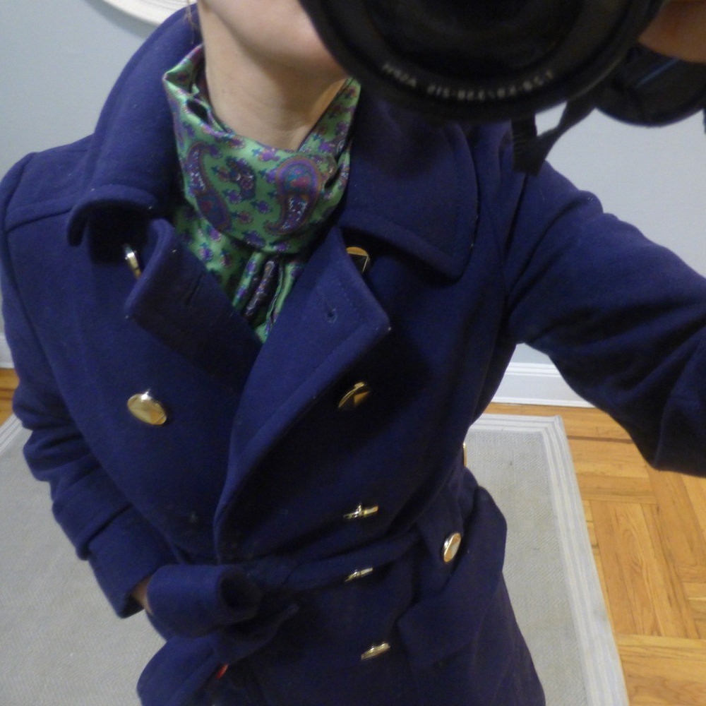 Marc Jacobs Deep Plum Wool Coat